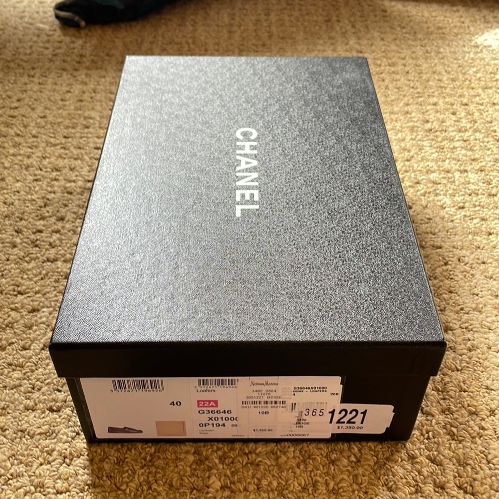 Chanel loafer shoebox